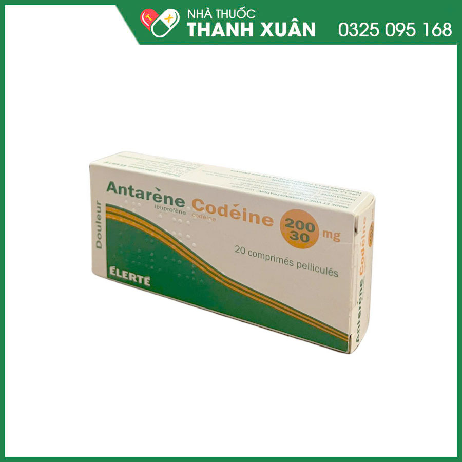 Antarene Codeine thuốc giảm đau điều trị các cơn đau cấp tính